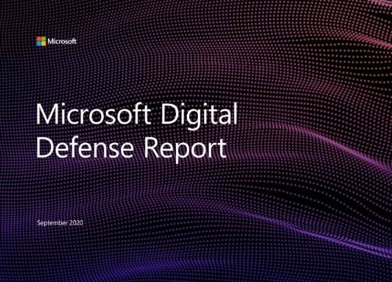 Schriftzug: Microsoft Digital Defense Report